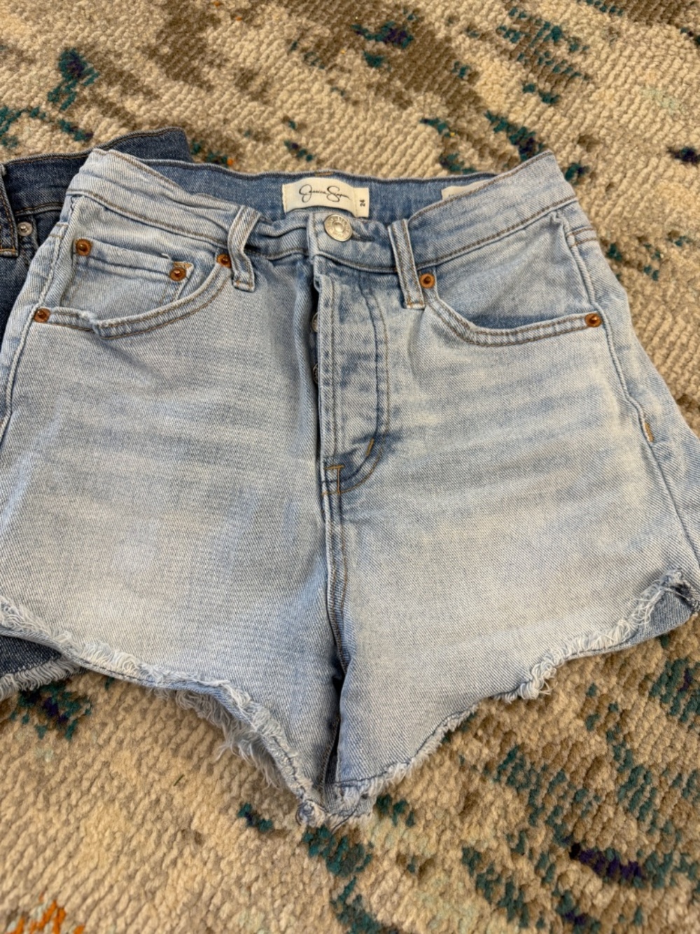 High rise Jessica Simpson sz 24 girls women ladies light wash blue denim shorts